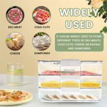 4 Layer Lunch Meat Container for Refrigerator Organizing Bacon Storage Container Refrigerator Food Storage Box Fridge