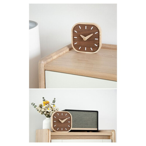 Hour Clock Desktop Mute Watch Clock Bedside Clock  Clock Nordic Home Decor 1