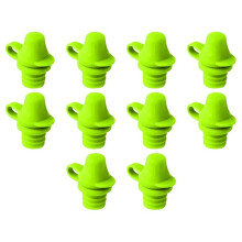 10 Pezzi Adattatore per Beccuccio per Bottiglia In Silicone Anti-Perdita Portatile con Beccuccio per Bottiglia A Prova di Perdite D'Acqua Verde