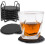 Stone Coaster 10cm Round Glass Coaster with Practical Stand Suitable for Drinks, Mugs, Bars, Glasses 3