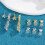 8PCS Earring Backs for Droopy-Ears, Earring Lifter Backs Replacements for Heavy Earrings,Gold+Silver 4