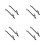 8Pcs Adjustable Black Aluminum Window Lock Fittings for Home Security 6
