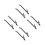 8Pcs Adjustable Black Aluminum Window Lock Fittings for Home Security 5