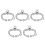 5Pcs Silver Cattle Nose Rings Stainless Steel Spring Design Easy Use 8