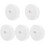 5Pcs White Nylon Hook and Loop Tape Strong Reusable Cable Ties 4