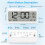 Digital Alarm Clock with Large LCD Display,Loud Ringtone for Efficient Wake ,Multifunction with Temperature 7