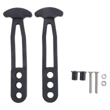 2 Pack Boat Telescoping Ladder Rubber Strap Boarding Fixed Lock Belt Adjustable 3-Hole for Pontoon Boat Yacht Roof