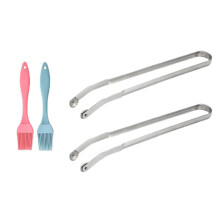 2 Pinzas para Girar Salchichas, Pinzas para Cocinar en Cocina, Pinzas para Barbacoa para Asar, Pinzas para Parrilla de Salchichas para Barbacoa,