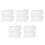 10Pcs White Dry Erase Board Stickers Electrostatic Removable Home Use 7
