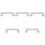 5Pcs Steel Iron Board Wall Hangers White Storage Hook for Laundry 5