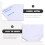 2Pcs White Schedule Notebook Paper Metal for Students and Office Use 10