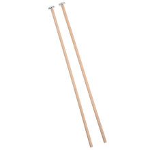 1Paar Compacte Xylofoon Stokken Met Metalen Bol En Comfortabel Hout