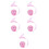 5Rouleaux Polyester Rose Pour & 9