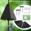 Anti-Rust Squirrel Baffle Foldable Hanging Squirrel Flapper Wrap Around Squirrel Proof Baffles Outdoor Garden Decor 2