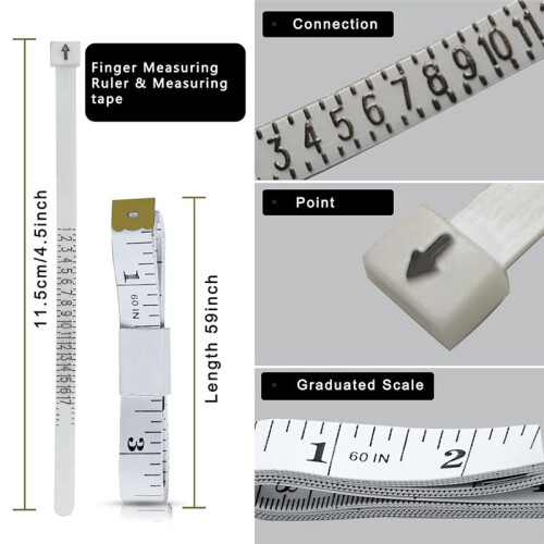 7-Piece Ring Sizer Measuring Tool for Both Men and Women Includes Finger Ring Measurer, Ring Sizers, Ring Making Kit 2