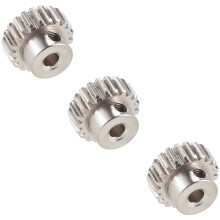 3PCS 3.175mm Shaft Metal Pinion Motor Gear 32DP 48DP 64DP M0.6 M0.8 for 1/10 1/8 RC Car 3650 3660,21t