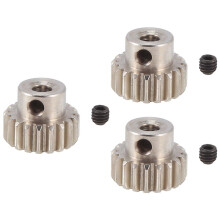 3PCS 3,175 mm Welle Metallritzel Motorgetriebe 32DP 48DP 64DP M0,6 M0,8 für 1/10 1/8 RC Car 3650 3660,19t