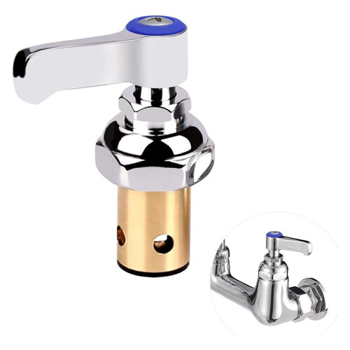 Handle Stem Assembly Fits for Brass Faucets Replace 002713-40 002714-40,  Cold Side Spindle Assembly 2