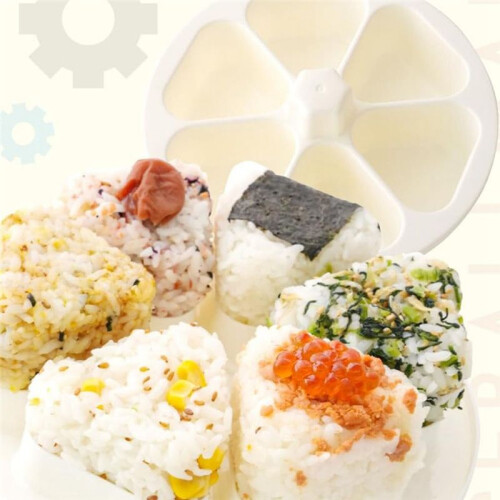 Onigiri Maker, Rice  Mold, Can Make 6 Rice Balls Simultaneously, Rice  Maker, Quick, Hygienic Rice  Maker 1