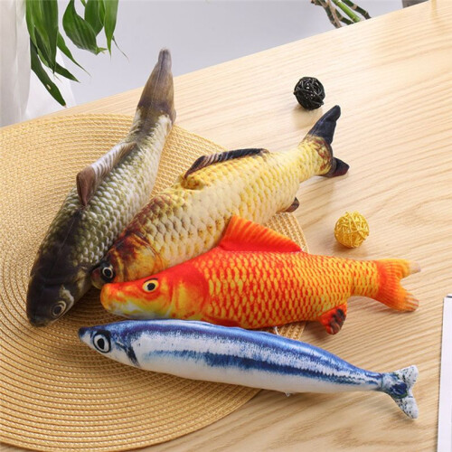 Cat Toy Interactive Floppy Fish Simulation Fish Cat Toy Fish Interactive Pet Chew Toys 1