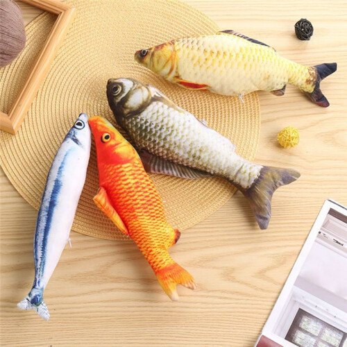 Cat Toy Interactive Floppy Fish Simulation Fish Cat Toy Fish Interactive Pet Chew Toys 2