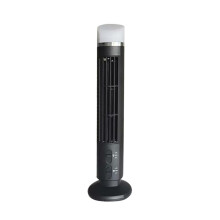 Portable Air Cooler Fan,Streamlined Tower Fan with LED,Powerful Wind,Space-Saving, Bladeless Design, USB Interface Black