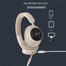 Wireless Headset Headphone with Mic Foldable over Ear 5.3 Earphone Support TF Card FM Radio Black