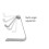 For  Tablet Holder Bracket 3.5-11 Inch Single Fold Adjustable Holder Desktop Silver 6