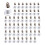 50PCS Lamp Bulb Socket Converter Easy Installation Convenient Simple and Hassle-Free Installation E14 to E27 Adapter 1