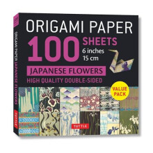 Origami Paper 100 sheets Japanese Flowers 6quot 15 cm Other Book