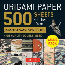 Origami Paper 500 sheets Japanese Waves 4quot 10 cm Other Book