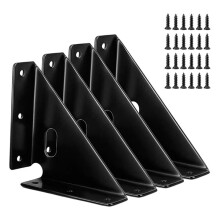 Gusset Joints 4 Pcs, Trapezi Corner Code, Bracket Corner Brace Bracket Fasteners, Furniture Shelf Support Joint