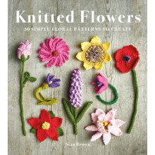 Knitted Flowers by Sian Brown Paperback Book