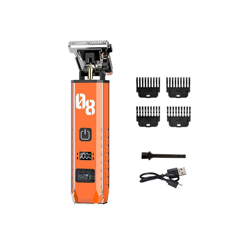 Orange Hair Clipper Men's Mower Haircut Shaver Barber Mower A For Men Cutter Beard Trimmer Hair Cutting Machine