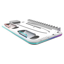 For PS5 Slim PRO Game Console Optical Drive Version and Digital Version Multi-Function Cooling Base Controller White