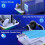 For PS5 Slim PRO Game Console Optical Drive Version and Digital Version Multi-Function Cooling Base Controller White 8