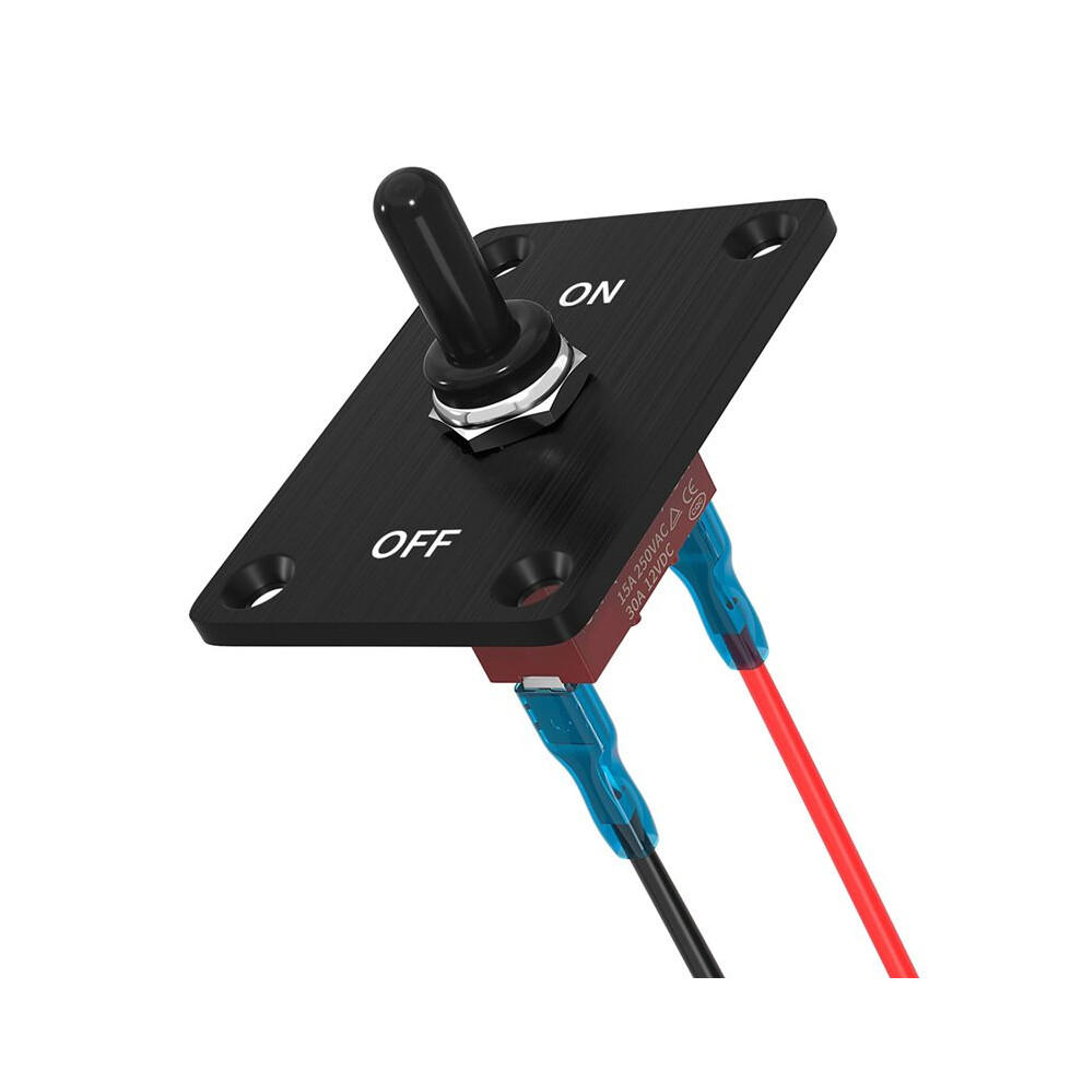 Heavy Duty Waterproof Toggle 12V 30A 2 Pin Spst /Off Toggle With Mounting Panel For Marine Boat 6034191709583