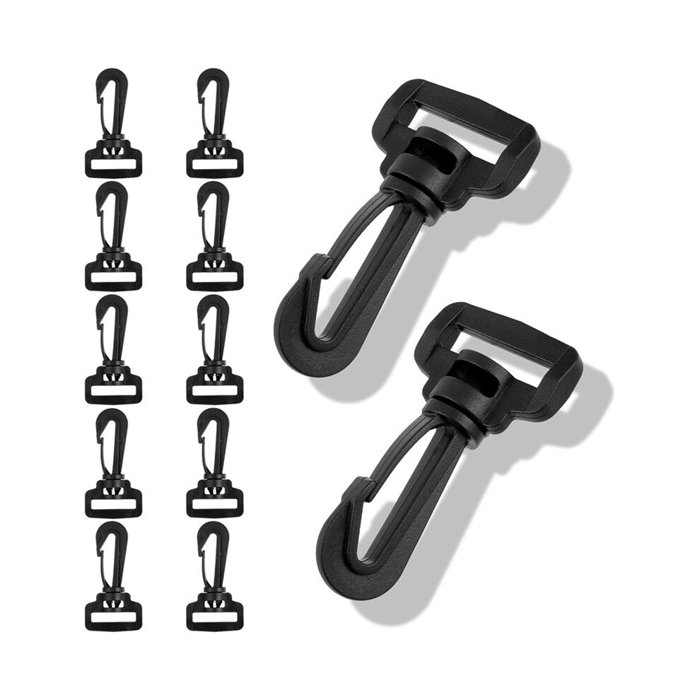 12Pcs Plastic Swivel Hooks For Purses,Keychains And Lanyards, Durable-Webbing Plastic Buckle For Diy Crafts Replacements 4713989146251