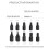 10Pcs Screw Extractor Kit Damaged Screw Remover Set Metal Easy Out Drill Bits Broken Bolt Stud Remover Multi-Spline 4
