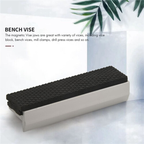 4 inch Vise  Universal Soft Vice  Pads Covers, Multi-Purpose Protector for Any Metal Vice,2 Pcs,Silver 1