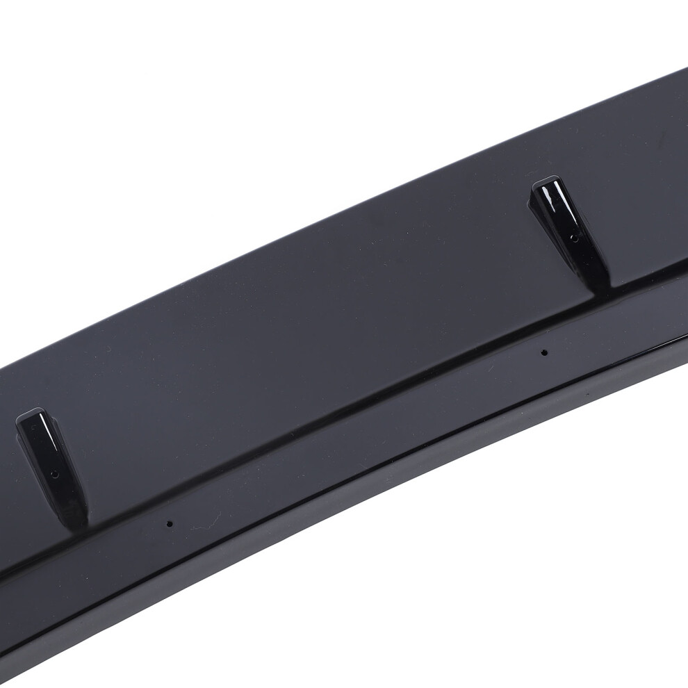 Front Bumper Lip Spoiler 3 Piece Abs Black 7340572004024