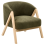 Beliani Armchair SKEI Boucle Dark Green 4