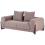 Beliani Sofa 2 Seater VINLIDEN Boucle Brown 5