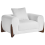 Beliani Armchair VINLIDEN Boucle White 4