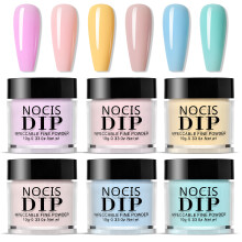 Set di Polveri per Dip Nail NOCIS 6 Colori 610ml, Asciugatura Rapida, nessun UV/LED necessario