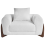 Beliani Armchair VINLIDEN Boucle White 5