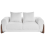 Beliani Sofa 2 Seater VINLIDEN Boucle White 4