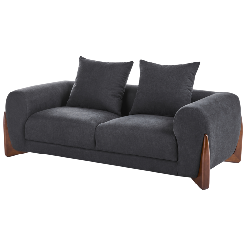 Beliani Sofa 2 Seater VINLIDEN Black 1