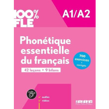 100 FLE Phonetique essentielle du francais A1A2 Paperback Book