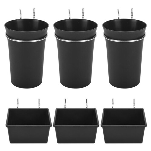 6 Sets Pegboard Bins Pegboard Cups with Hooks, Pegboard Hooks Assortment, Hooks for Pegboard Cup Holder for Organizing 1